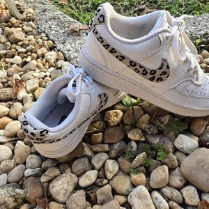 Nike court vision low cheetah print